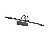 HXFFXHF Bathroom Mirror Light Black, LED Picture Light Toilet Mirror Front Light with Swivel Lamp Head, 3000K Warm White Metal Mirror Cabinet Lights Make-up Lamp for Hotel Bedroom,56cm/9W Interesting