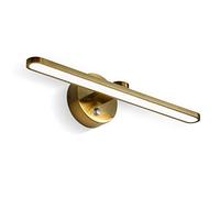 HXFFXHF Bathroom Mirror Lights with Switch, Bronze LED Mirror Front Light withColor Temperatures, Acrylic Lampshade, Vintage Mirror Cabinet Lights for Hotel Restaurant,30cm 9W Interesting