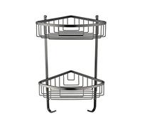 HXFFXHF Bathroom Shelves Floating Shelves Bathroom Shelf Organizer Shower Triangle Storage Rack Corner Shelves Wall Mounted Home Organizer Bath Accessories for Bathroom Storage (Color : Gold)