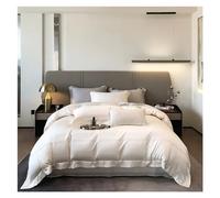 HXFFXHF Bed Four Pieces Set Premium Minimalist Bedding Set Color Chic Frame Patchwork Duvet Cover Sheet Pillowcase 4 Piece Set(4,Double 200X200CM4PCS-FLAT Bed Sheet)