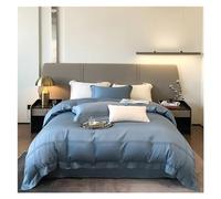 HXFFXHF Bed Four Pieces Set Premium Minimalist Bedding Set Color Chic Frame Patchwork Duvet Cover Sheet Pillowcase 4 Piece Set(4,Double 200X200CM4PCS-FLAT Bed Sheet)