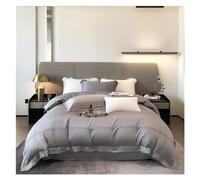 HXFFXHF Bed Four Pieces Set Premium Minimalist Bedding Set Color Chic Frame Patchwork Duvet Cover Sheet Pillowcase 4 Piece Set(6,Double 200X200CM4PCS-FITTED Bed Sheet)