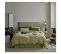 HXFFXHF Bed Four Pieces Set, Washed Cotton Waffle Weave Duvet Cover Bed Sheet Pillowcases Double Queen King Comforter Cover Bedding Set Soft Breathable(B,Full Size 4 pcs)