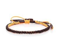 HXFFXHF Braided Cuff Bracelets, Braided Friendship Bracelets,Handmade Friendship Bracelet Ethnic Style Tibetan Buddhist Amulet Woven Rope Knot String Vintage Jewelry Bracelets Adjustable Lucky Rope