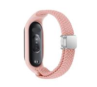 HXFFXHF Braided Strap for Xiaomi Mi Band 8 Elastic Nylon Solo Loop Adjustable Watch band Magnetic Buckle bracelet for Miband 8 NFC Watchbands