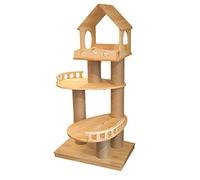 HXFFXHF Cat Climbing Frame, Solid Wood Cat Litter, Four Seasons Cat Tree Cat Frame Scratching Board,Cat Toy Cat Jumping Platform