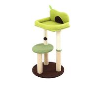 HXFFXHF Cat Climbing Tree Avocado cat climbing frame large multi-layer pet cat climbing frame cat litter cat tree stable integrated cat table Cat Tree (Color : Gold) vision