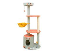 HXFFXHF Cat Climbing Tree Cat climbing frame integrated cat frame large cat hemp rope pet frame cat tree cat jumping platform Cat Tree vision