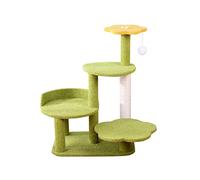 HXFFXHF Cat Climbing Tree Green cat climbing frame four-layer cat scratching board cat scratching post cat nest jumping platform tree one cat toy supplies Cat Tree vision