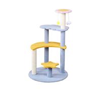 HXFFXHF Cat Tree Blue Xingyue cat climbing sisal cat scratching board cat scratching post cat nest jumping platform cat toy supplies Cat Climbing Tree Warm as ever