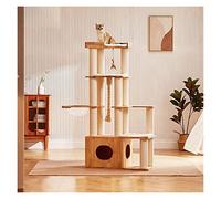 HXFFXHF Cat Tree Cat Box Stacking Cat Climbing Frame Large Cat Litter Cat Tree One Cat Frame Space Capsule Pet Supplies Cat Climbing Tree vision