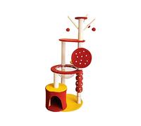 HXFFXHF Cat Tree Cat climbing, cat litter, cat tree, one-piece large cat shelf, cat scratching board, jumping platform, hemp rope space capsule Cat Climbing Tree Warm as ever