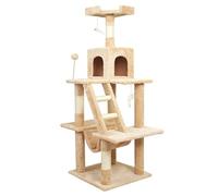 HXFFXHF Cat Tree Cat climbing cat litter cat tree one platform large cat four seasons universal cat shelf pet supplies Cat Climbing Tree Warm as ever
