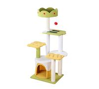HXFFXHF Cat Tree Cat climbing three-layer sisal cat scratching board cat scratching post cat nest jumping platform tree one cat toy supplies Cat Climbing Tree Warm as ever