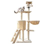HXFFXHF Cat Tree Cat Tower Cat Climbing Frame Cat Litter Hanging Ball Jumping Platform Auxiliary Stairs Cat Pocket Multifunctional Cat Climbing Frame