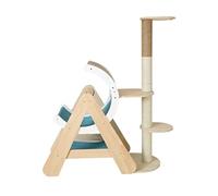 HXFFXHF Cat Tree Cat Tree Tower Cat Climbing Multifunctional Cat Scratching Post Solid Wood Platform Cat Activity Stand Cat House Cat Tower Warm as ever