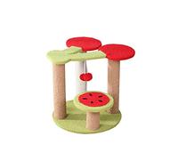 HXFFXHF Cat Tree Cherry Cat Climbing Three-tier Cat Litter One Cat Cat Toy Cat Scratching Post Pet Supplies Cat Climbing Tree Warm as ever
