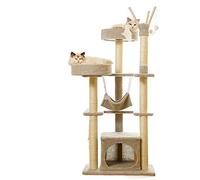 HXFFXHF Cat Tree for Large Cat Cat Scratchers Cat Climbing Frame House Cat Accessories Four Seasons Universal Cat Tree Integrated Cat Stretche cat vision