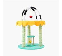 HXFFXHF Cat Tree for Large Cat Skin-Friendly Short Wool Fabric Cat Flower Paradise Cat Climbing Frame Structure Stable and Strong Bearing Capacity Cat Nest Cat, Posts Pet Play House cat vision