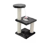 HXFFXHF Cat Tree for Large Cat Toy Cat Kitten Climbing Tower Multi-Layer Sisal Cat Scratching Powders Cat Jumping Toy Cat Climbing Frame Pet Product cat (Size : Square gray) vision