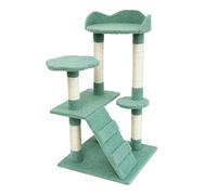 HXFFXHF Cat Tree Green Castle Cat Climbing Cat Litter Cat Tree One Cat Scratching Column Does Not Occupy Floor High-rise Jumping Platform Cat Supplies Cat Climbing Tree Warm as ever