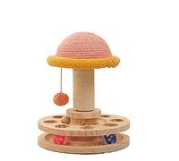 HXFFXHF Cat Tree Houses Cat Climbing Cat Pet Cat Toy Solid Turntable Self-Entertainment Teasing Cat Stick Kitten Teasing Toy Universal Set Warm as ever