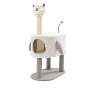 HXFFXHF Cat Tree Pet cat climbing frame alpaca shape with funny cat ball small and medium-sized cat scratching post Cat Climbing Tree (Color : F) vision