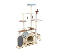 HXFFXHF Cat Tree Tower Multi-layer board cat climbing frame large cat litter cat tree one cat frame space capsule pet supplies Cat Tower for Indoor Cats vision