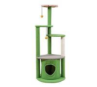 HXFFXHF Cat Trees Cat climbing frame, cat litter, scratching Post, large cat villa, sisal solid wood toy cat Cat paradise