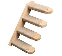 HXFFXHF Cat Trees Cat Climbing Solid Wall Frame Cat Stairs Sisal Rope Board Climbing Stairs Cat Scratching Post Cat Net