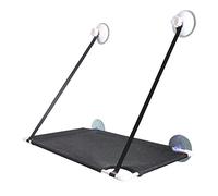 HXFFXHF Cat Trees Cat Hammock Sucker Double Type Hanging Window Balcony Air Net Cat Stretcher Kitten Climbing Frame Window Seat Pet Accessories (Color : Grey, Size : One floor)