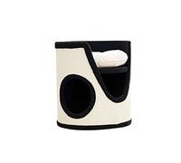 HXFFXHF Cat Trees Cat nest cat tree climbing frame Sisal bucket integrated small double level mailbox cat house Small house does not occupy land (Size : Black)