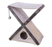 HXFFXHF Cat Trees X-type Cat Climbing Frame Pet Cat Claw Folding Plate Sisal Hemp Bed Hemp Nest Grinding Claw