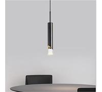 HXFFXHF Chandeliers LED Chandelier European and American Style Simple Postmodern Black Home Living Room Background Wall Sofa Study Bedroom Bedside Hotel Office Pendant Lamp