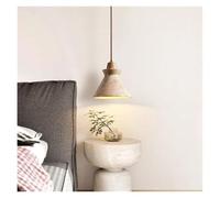 HXFFXHF Chinese Bedroom Bedside LED Hanging Lamp Nordic Restaurant Living Room Light Designer Creative Chandelier(A-Walnut color)
