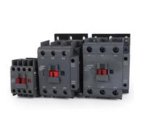 HXFFXHF CJX2s-8011 AC Contactor 80A 3 Poles NO NC Coil Voltage 50Hz Din Rail Mounted 1Pcs(AC 220V)