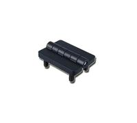 HXFFXHF CL209-1 Hinge with Stud Heavy Duty Industrial Door Hinges Black Butt Hinge 1Pcs(Chrome-Zinc Alloy)