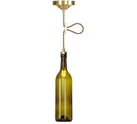HXFFXHF Clear Glass Coastal Pendant Light Bar Blue Farmhouse Hanging Lamp Nordic Modern Cylinder Wine Bottle Grey Amber Brown Glass Jar Linear Mini Chandelier for Restaurant Cafe Club Bar
