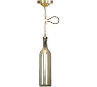 HXFFXHF Clear Glass Coastal Pendant Light Bar Blue Farmhouse Hanging Lamp Nordic Modern Cylinder Wine Bottle Grey Amber Brown Glass Jar Linear Mini Chandelier for Restaurant Cafe Club Bar