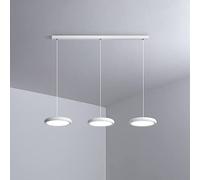 HXFFXHF Cluster Pendant Lighting Fixture Round Kitchen Island Chandelier Ceiling Lamp, 45W LED Suspension Light 3 Color Mode Chandeliers for Dining Room Restaurant