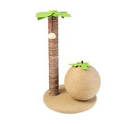 HXFFXHF Coconut Tree Jute Ball Grinding Grabbing Board Cats Climbing Frame Pole Platform Cats Toys Pet Products Cats Stuff