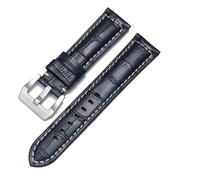 HXFFXHF Cowhide Crazy Horse Genuine Leather Watch Band For Panerai Watch Strap Men Bracelet Smooth Watchband