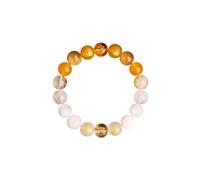 HXFFXHF Crystal Beaded Feng Shui Bracelets, Five Elements God of Wealth Bracelets Attract Lucky Wealthy for Men Women, Natural Stones Stretch Bracelet for Meditation Anxiety Stress Relief