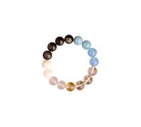 HXFFXHF Crystal Beaded Feng Shui Bracelets for Women Men, Five Elements Natural Stones Lucky Bracelets for Meditation, Protection Stretch Bracelet Attract Wealth and Good Luck Jewelry Gifts