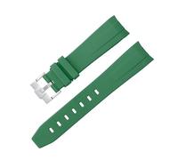 HXFFXHF Curved No Gap Rubber Strap For Omega Speedmaster Watch Replacement Band Men Women 20mm Watchbands silver gold rose black buckle
