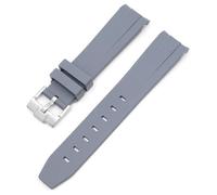 HXFFXHF Curved No Gap Rubber Strap For Omega Speedmaster Watch Replacement Band Men Women 20mm Watchbands silver buckle gold buckle rose buckle black buckle