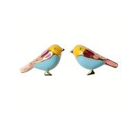 HXFFXHF Cute Bird Stud Earrings for Women Girls 925 Sterling Silver 14k Gold Plated Tiny Small Animal Pet Enameled Blue Yellow Pink Feather Birds Tragus Post Nickel Free Piercing Ear Daity Jewelry