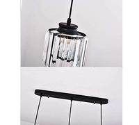 HXFFXHF Dining Chandelier Nordic Simple Bar Porch Crystal Chandelier Light Luxury Creative Restaurant Corridor Iron Lamp 85CM*15CM*70CM(Color:Gold)