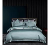 HXFFXHF Duvet Cover Set Queen, Bedding Duvet Cover Set, Simple Pattern Bedding Set 4 Piece, Cotton Breathable Duvet Cover, Super Soft Queen Duvet Cover(Pink,King)