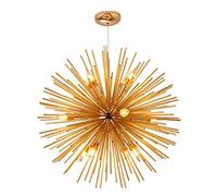 HXFFXHF E14 Nordic Modern Chandelier Lighting,Hanging Light,Creative Personal Simple Gold Mesh During Lighting,Restaurant Bedroom Clothing Store-Golden. 50cm (Golden. 50cm)